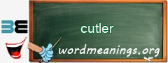 WordMeaning blackboard for cutler